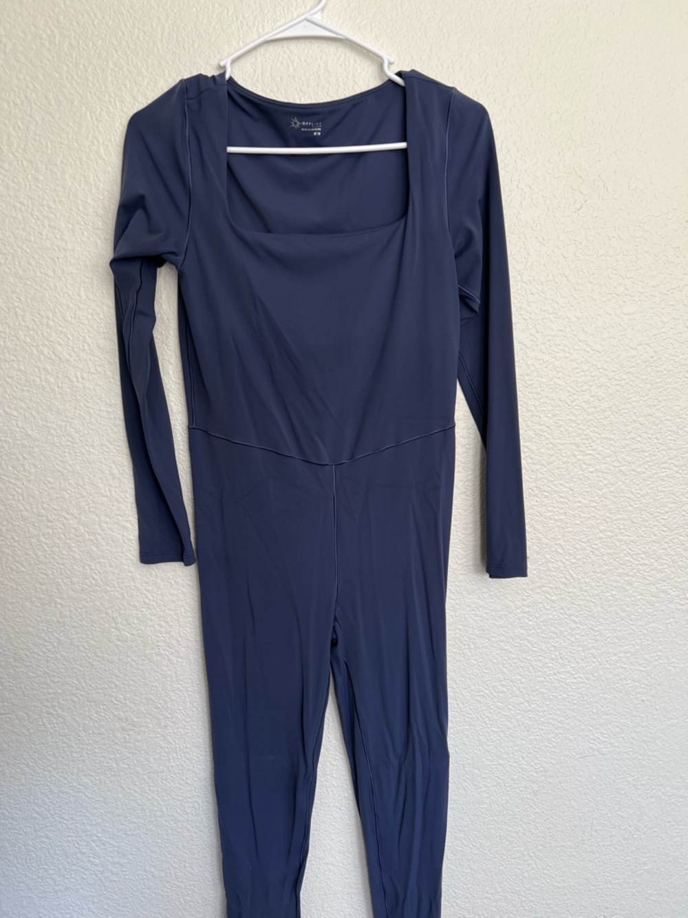 Mi Navy Blue Long Sleeve Jumpsuit and gray long sleeve jumpsuit